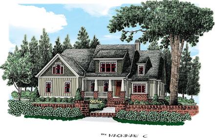Bungalow Country Craftsman Elevation of Plan 83069