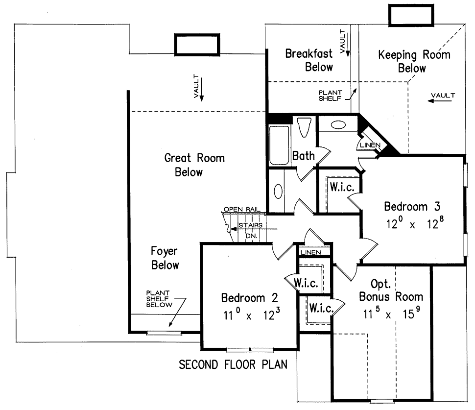 Traditional Level Two of Plan 83070