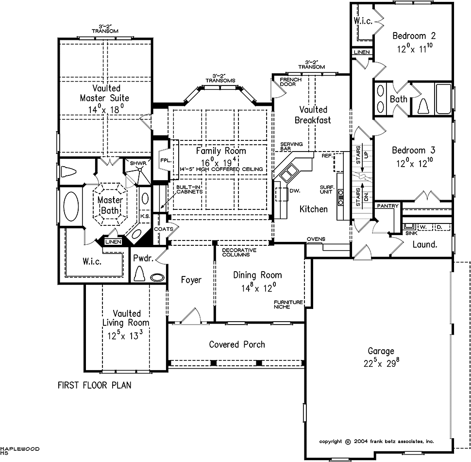 Craftsman Level One of Plan 83071