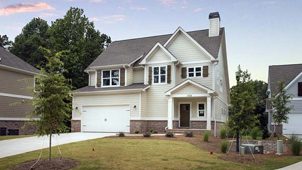 Craftsman Plan with 2709 Sq. Ft., 4 Bedrooms, 4 Bathrooms, 2 Car Garage Picture 2