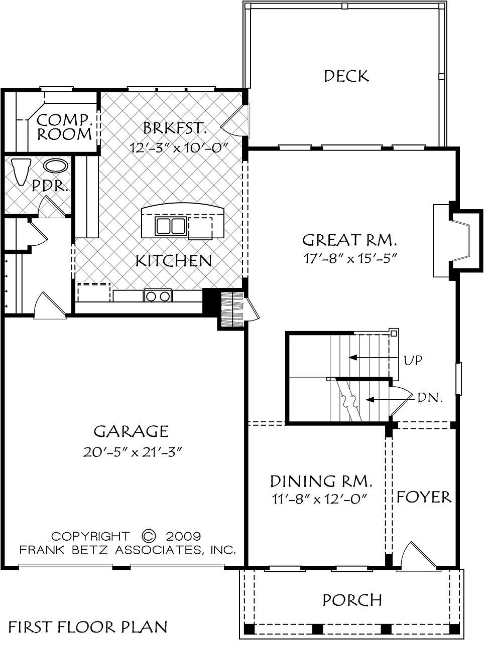 Colonial Traditional Level One of Plan 83075