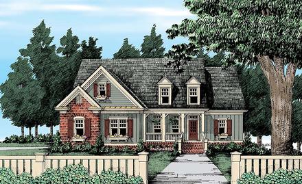 Cape Cod Country Traditional Elevation of Plan 83079