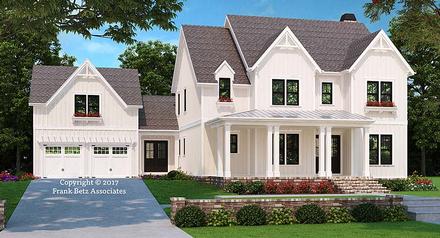 Country Farmhouse Elevation of Plan 83082