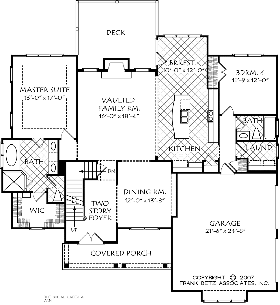 Bungalow Craftsman Traditional Level One of Plan 83083