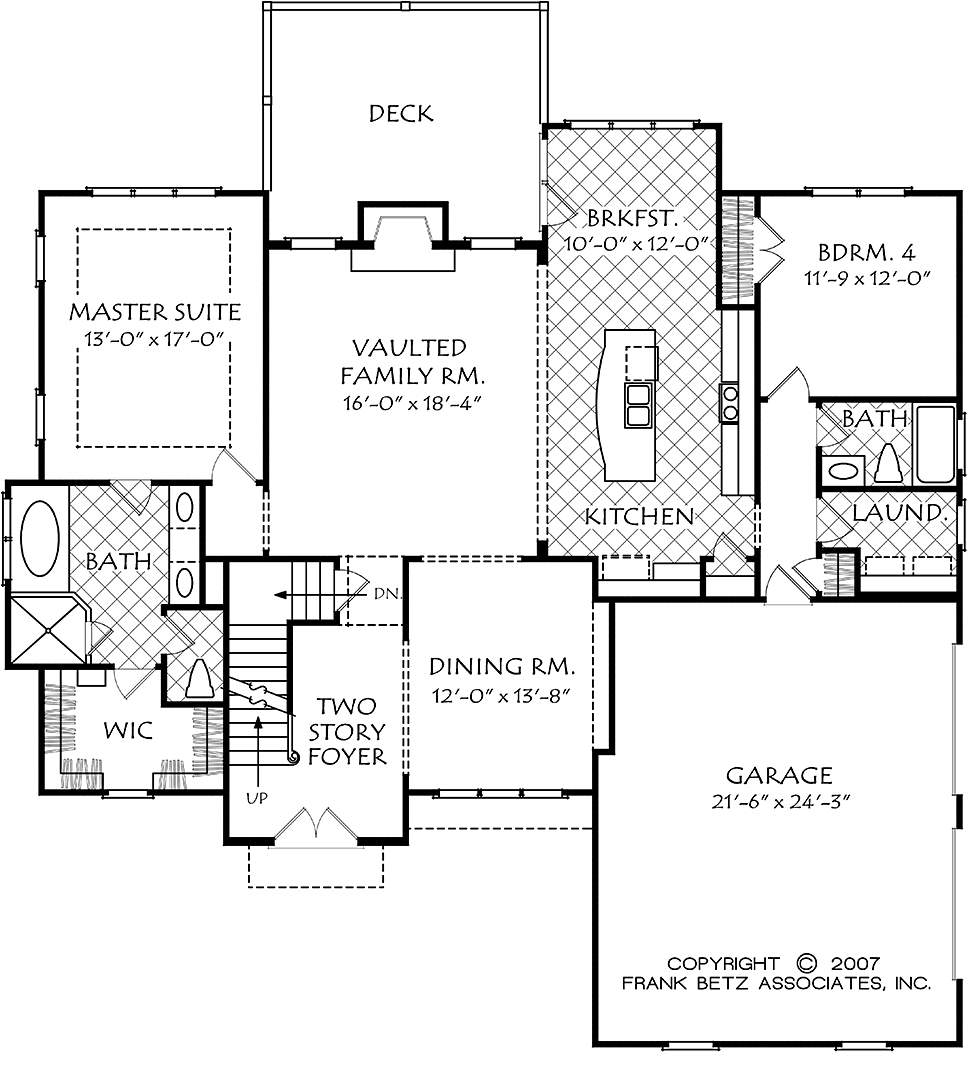 European Traditional Tudor Level One of Plan 83085