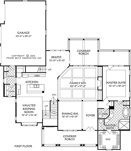 House Plan 83086 First Level Plan