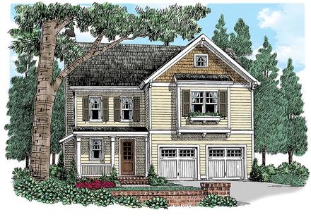 Country Southern Traditional Elevation of Plan 83088