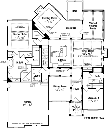 House Plan 83100 First Level Plan