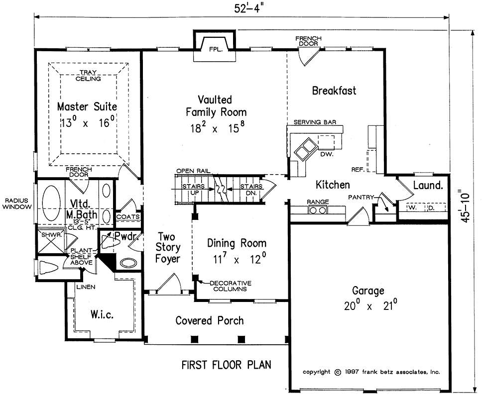 European Traditional Level One of Plan 83102