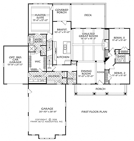 House Plan 83107 First Level Plan