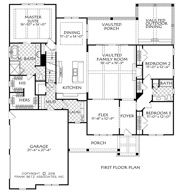 Craftsman Farmhouse Traditional Level One of Plan 83109