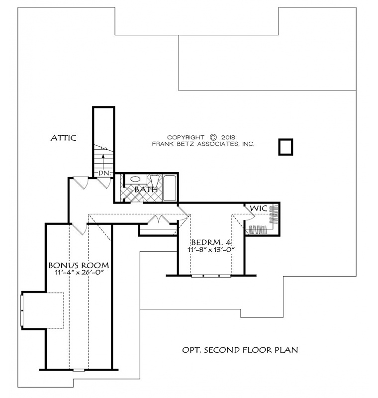 Craftsman Farmhouse Traditional Level Two of Plan 83109