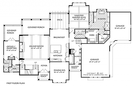 House Plan 83112 First Level Plan