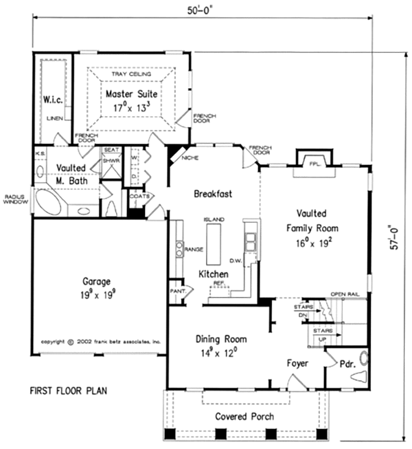 Cottage Craftsman Farmhouse Traditional Level One of Plan 83114