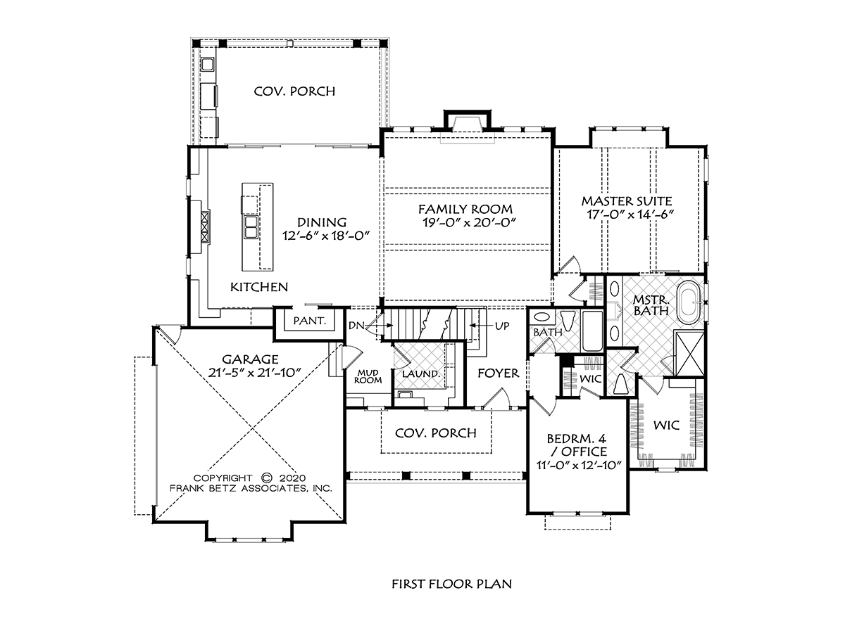 Country Craftsman Farmhouse Southern Level One of Plan 83117