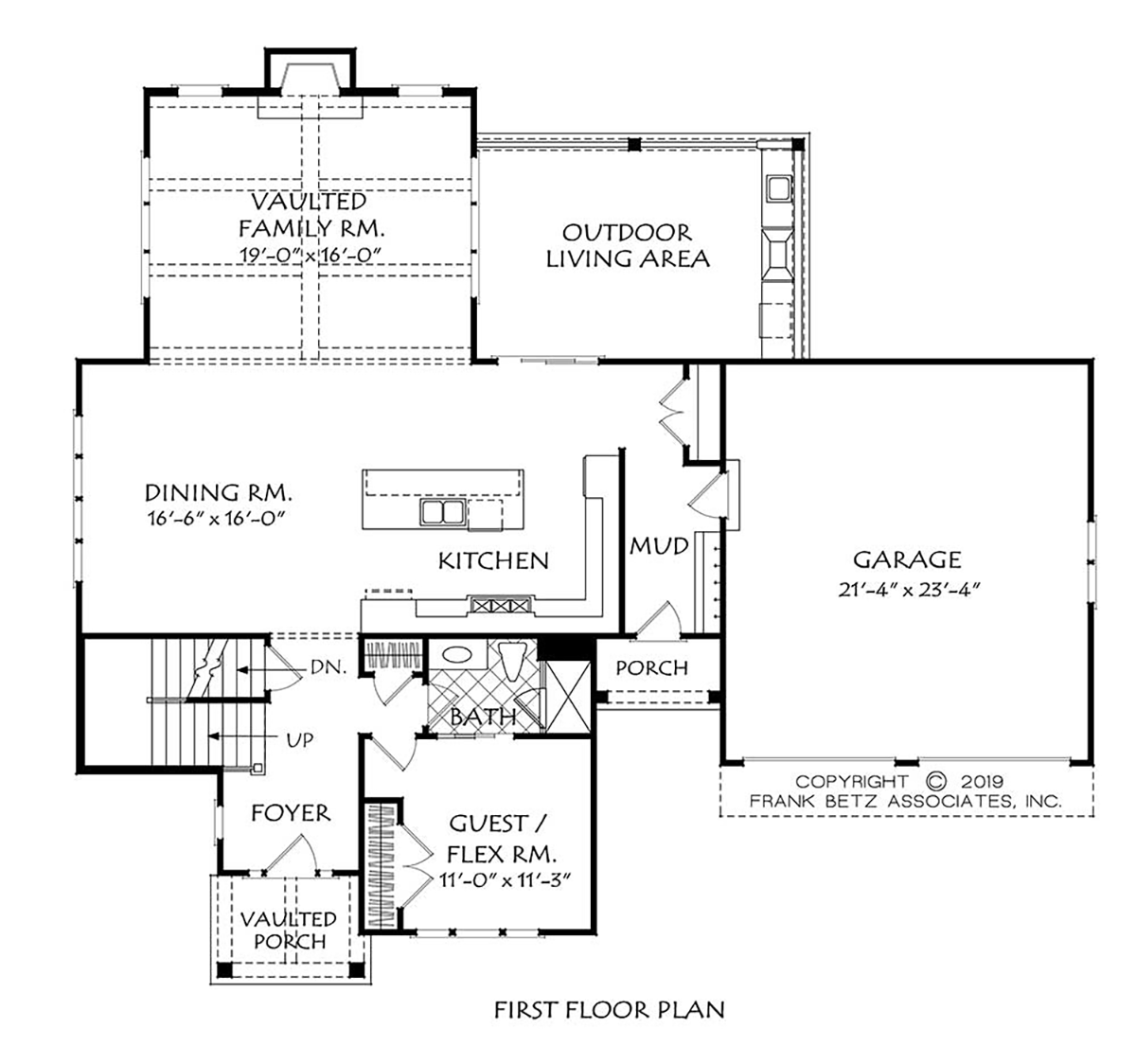 Craftsman Traditional Level One of Plan 83118