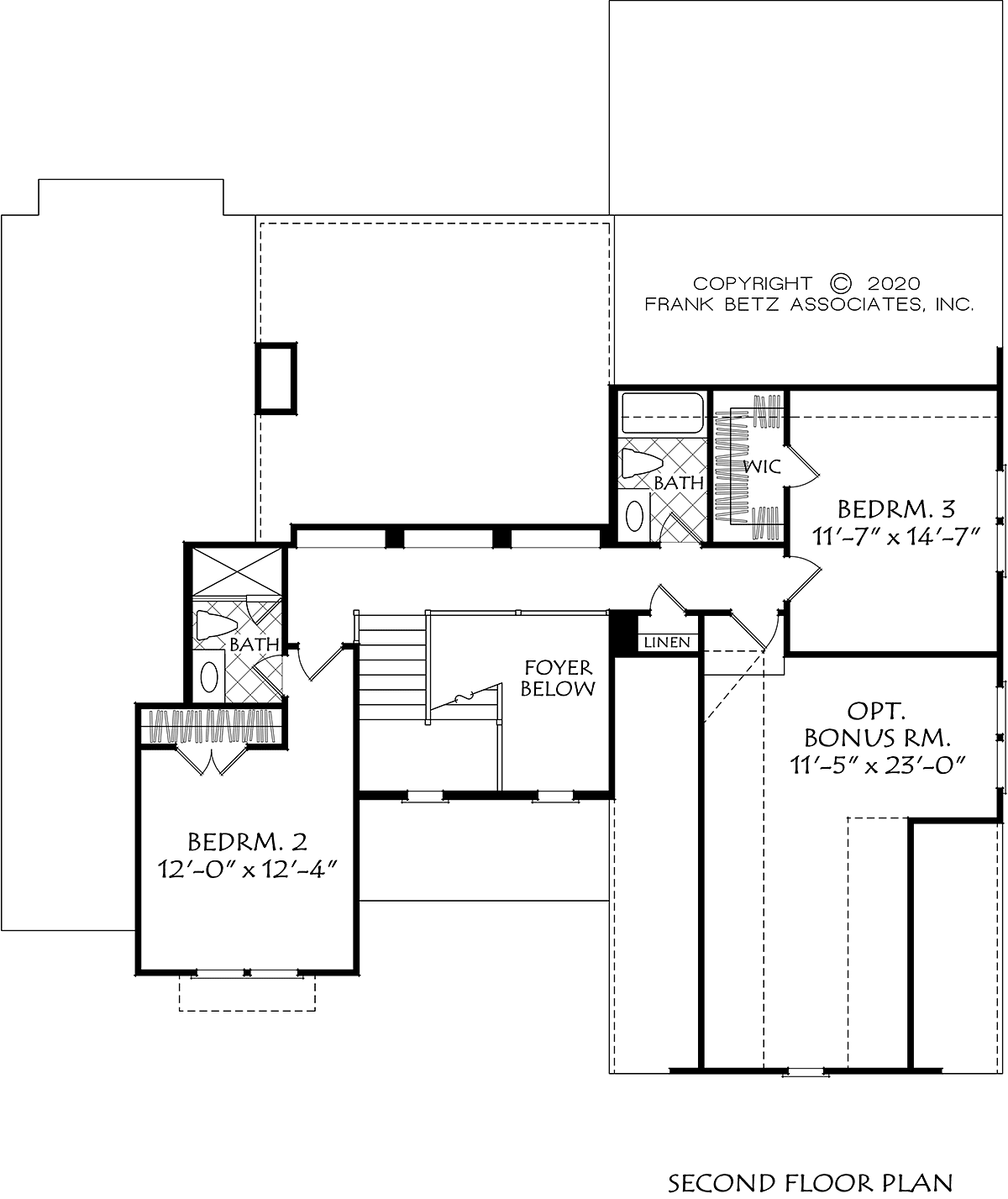 Country Farmhouse Traditional Level Two of Plan 83121