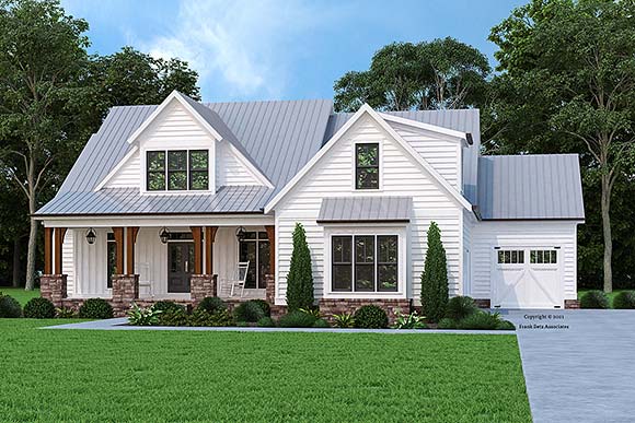 Plan 83122 | Modern Style Farmhouse Plan