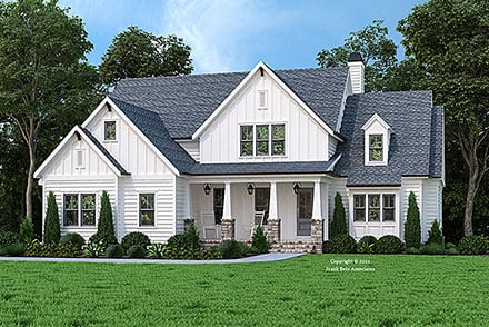 Farmhouse Elevation of Plan 83123