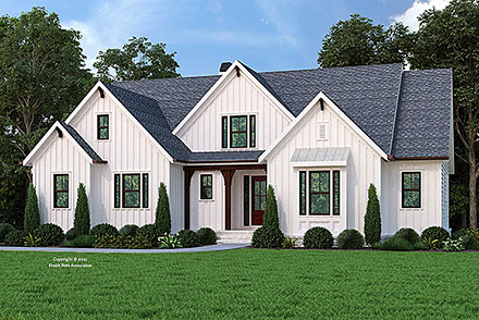 Cottage Farmhouse Ranch Traditional Elevation of Plan 83125