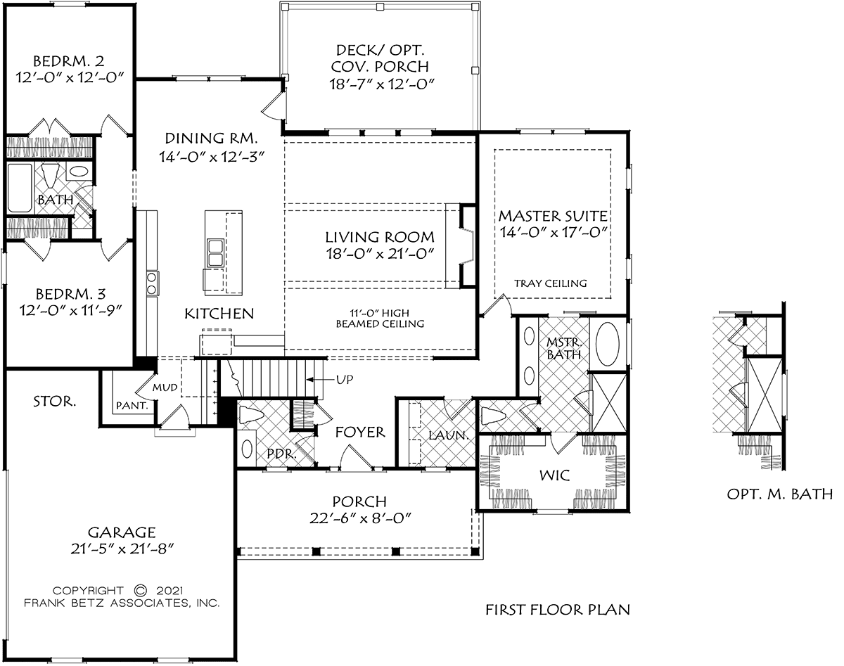 Cottage Country Farmhouse Traditional Level One of Plan 83127