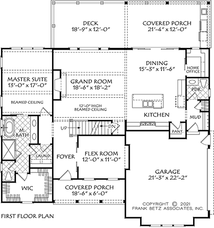 House Plan 83129 First Level Plan