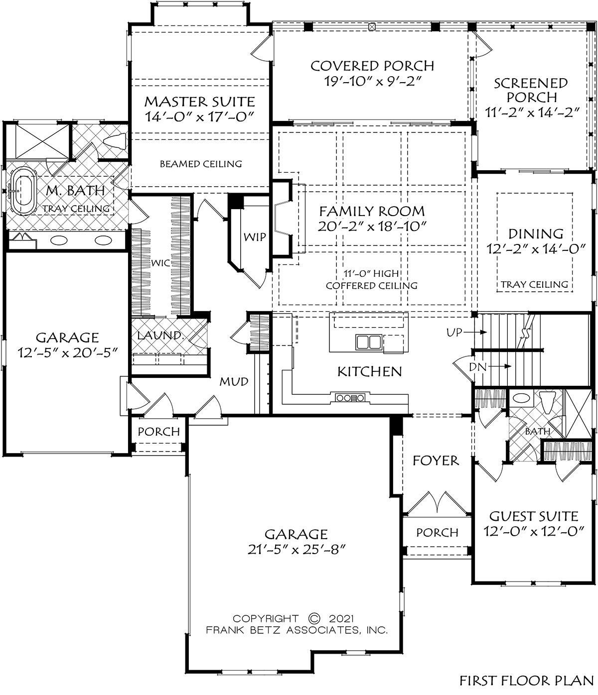 Cottage Craftsman Traditional Level One of Plan 83133