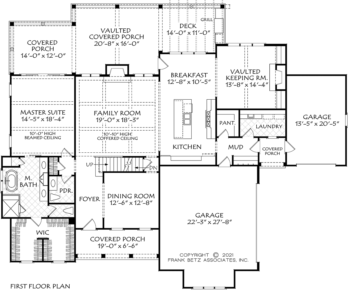 Cottage Country Farmhouse Traditional Level One of Plan 83137