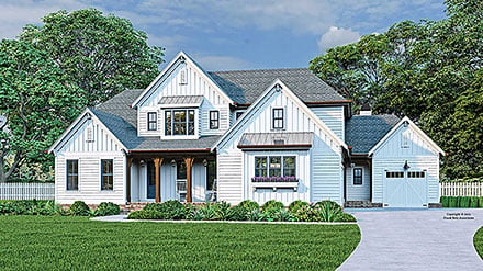 Cottage Country Farmhouse Traditional Elevation of Plan 83137