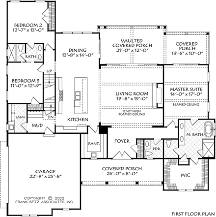 House Plan 83140 First Level Plan