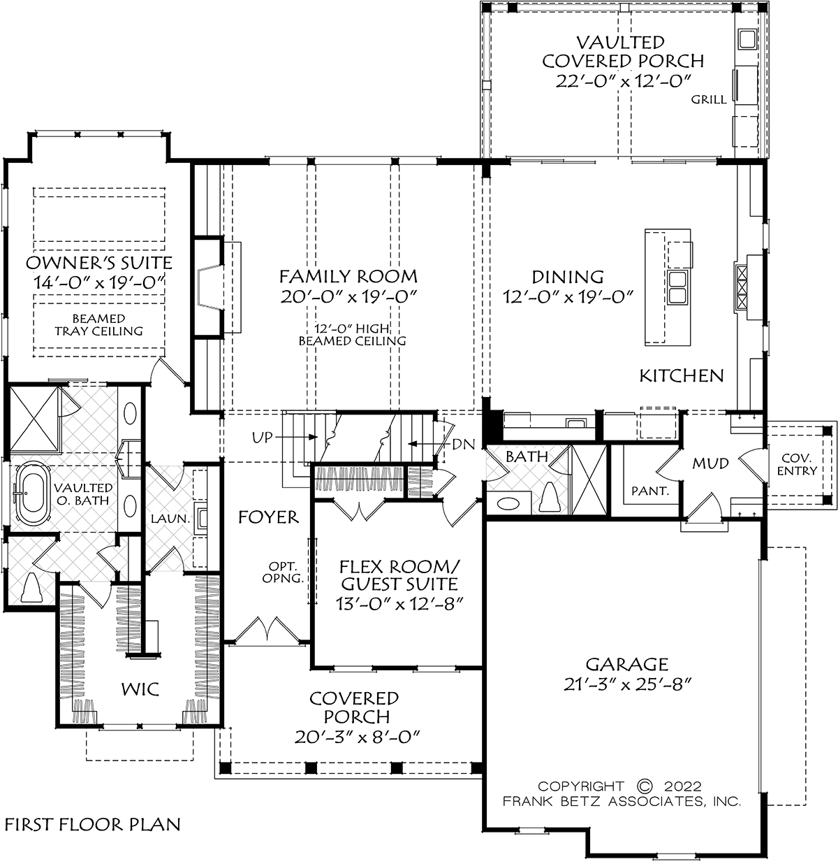 Country Farmhouse Traditional Level One of Plan 83142