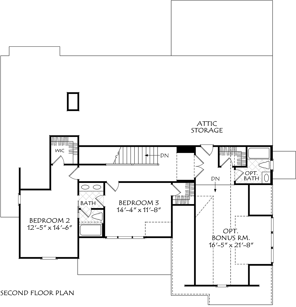 Country Farmhouse Traditional Level Two of Plan 83142