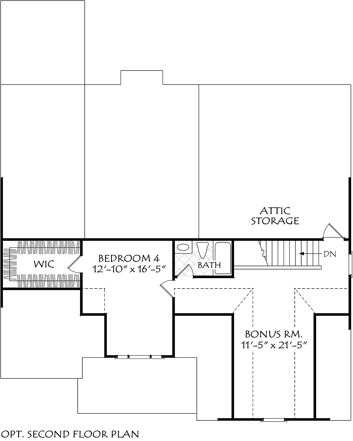 Cottage Country Craftsman Farmhouse Ranch Traditional Level Two of Plan 83150