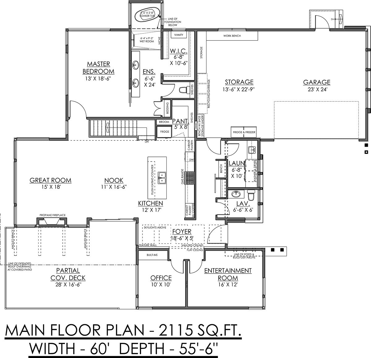 Contemporary Modern Level One of Plan 83321