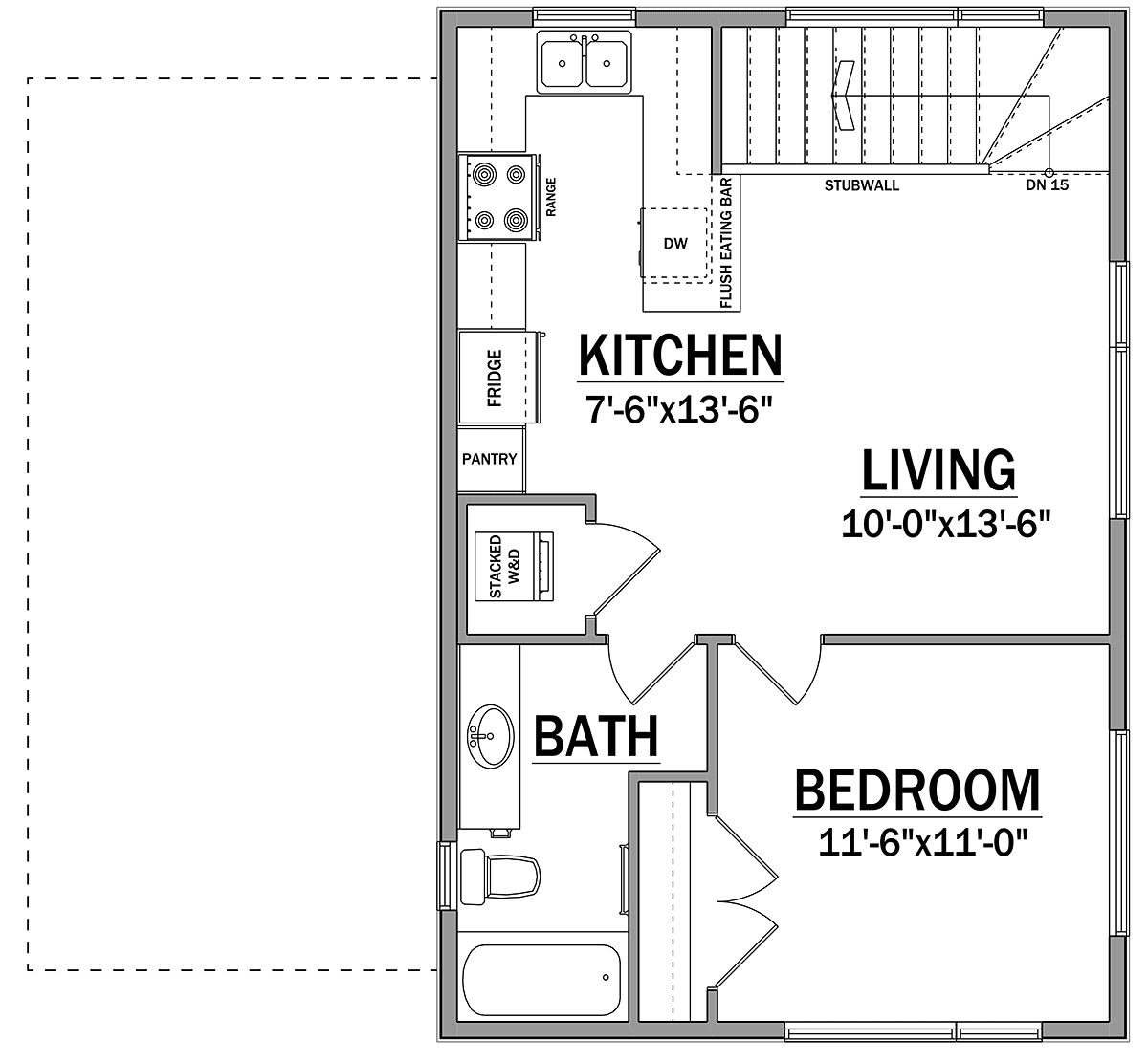 Contemporary Modern Level Two of Plan 83335