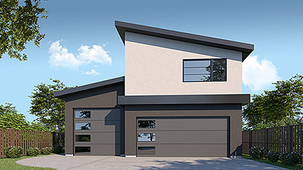 Contemporary Modern Elevation of Plan 83335