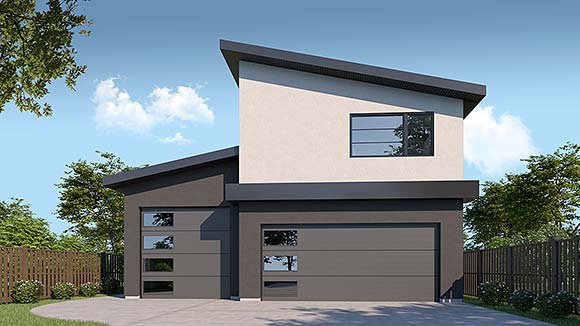 Garage-Living Plan 83335