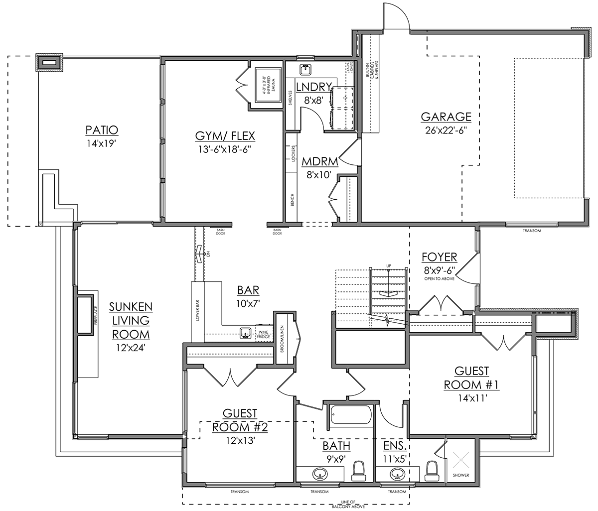 Contemporary Modern Level One of Plan 83346