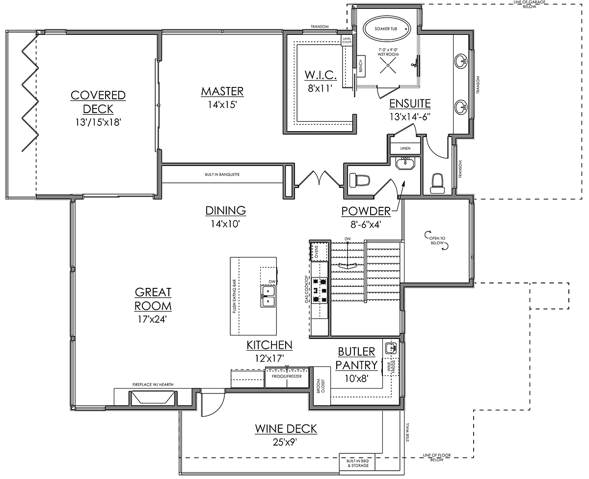 Contemporary Modern Level Two of Plan 83346