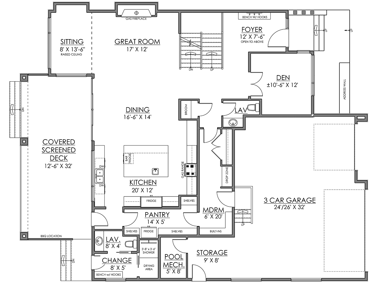 House Plan 83353 Level One