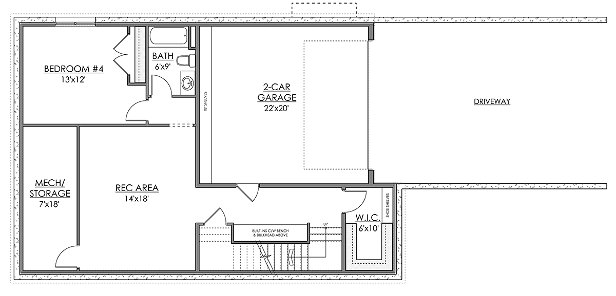 House Plan 83356 Lower Level