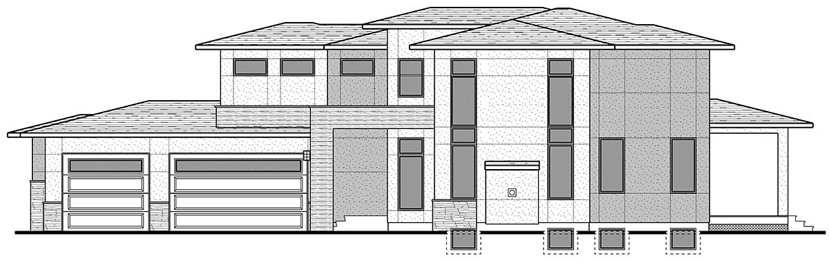 Modern Plan with 2946 Sq. Ft., 3 Bedrooms, 3 Bathrooms, 3 Car Garage Picture 2
