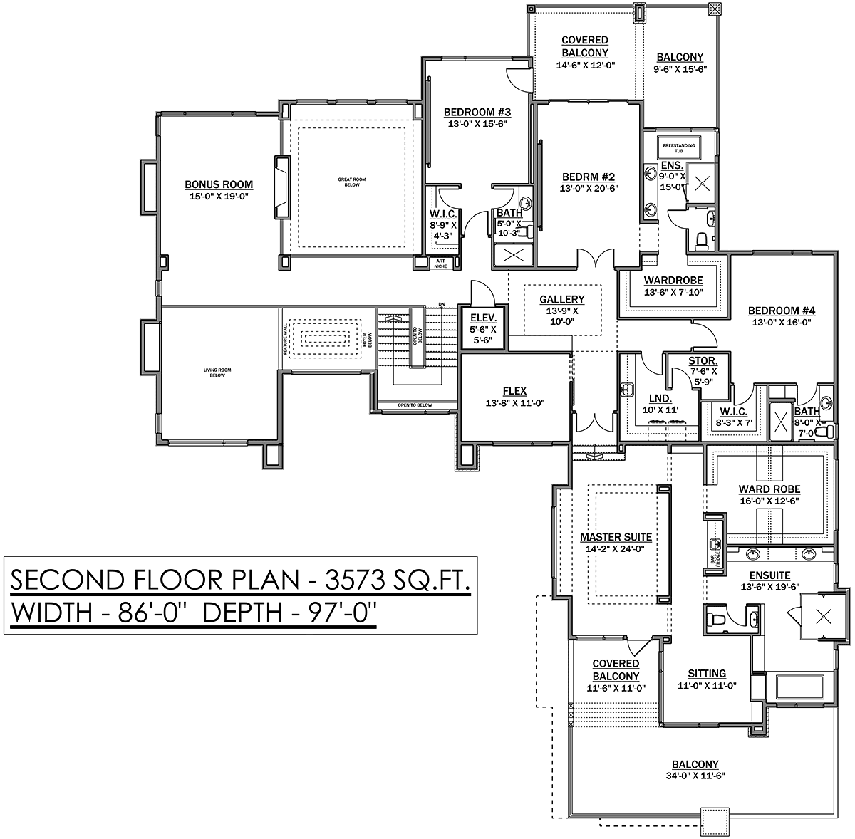 Modern Level Two of Plan 83378
