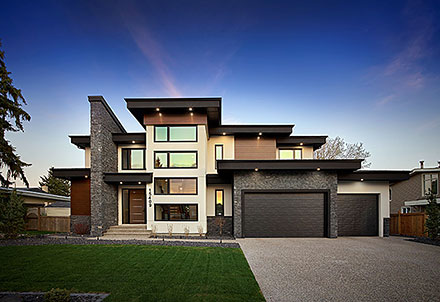 Contemporary Modern Elevation of Plan 83383