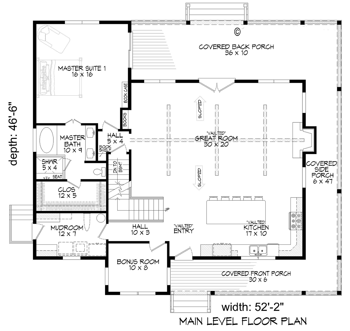 House Plan 83407 Level One