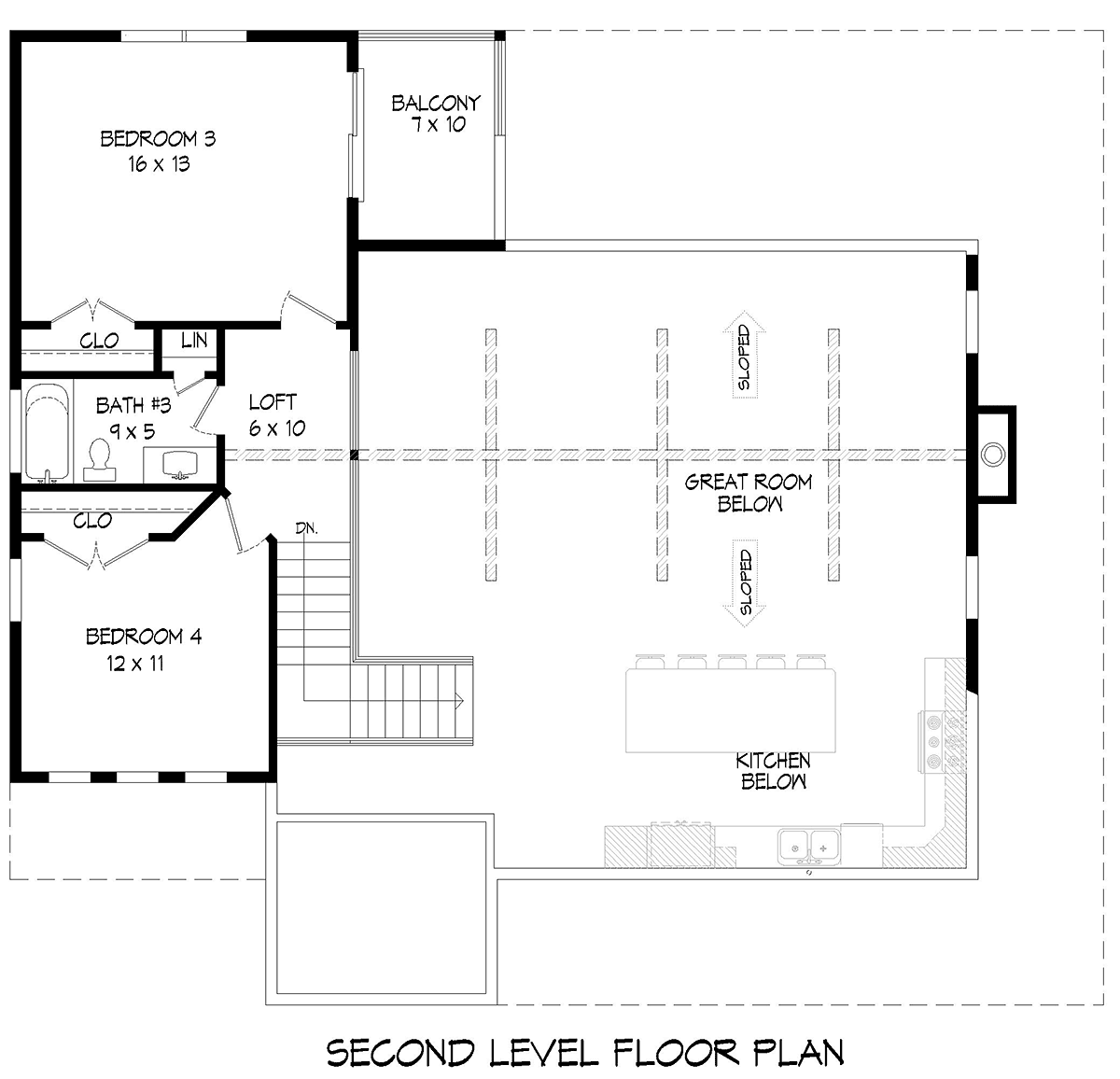 House Plan 83407 Level Two