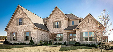 Contemporary Country French Country New American Style Traditional Elevation of Plan 83412