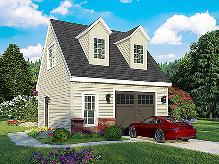 Cottage Country Farmhouse Traditional Elevation of Plan 83413