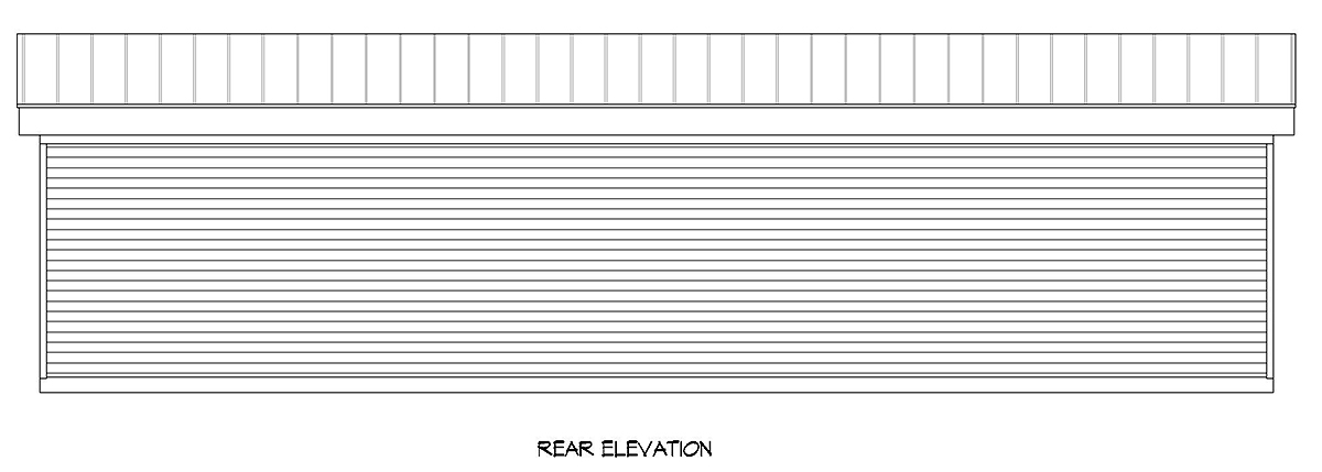 Contemporary Modern Rear Elevation of Plan 83419