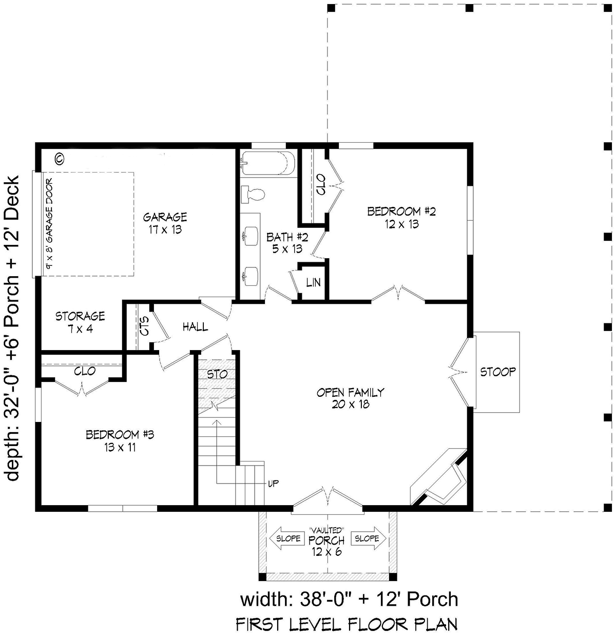 House Plan 83429 Level One